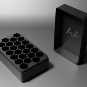 Customizable AA Battery Storage Box